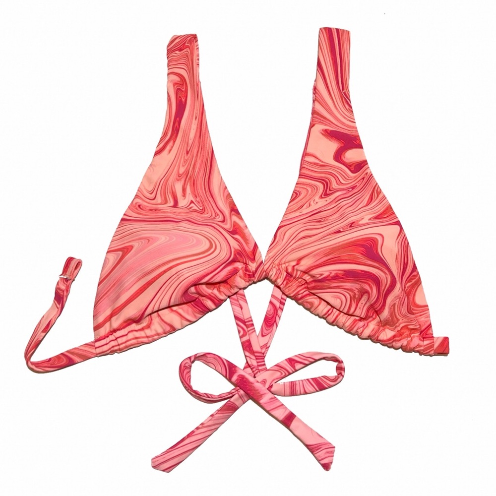 tie-dye bikini swim top